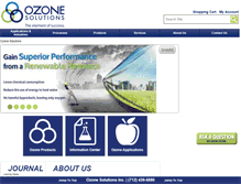 Tablet Screenshot of ozonesolutions.com